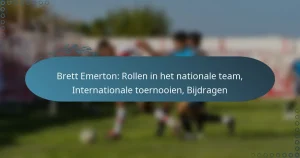 Brett Emerton: Rollen in het nationale team, Internationale toernooien, Bijdragen